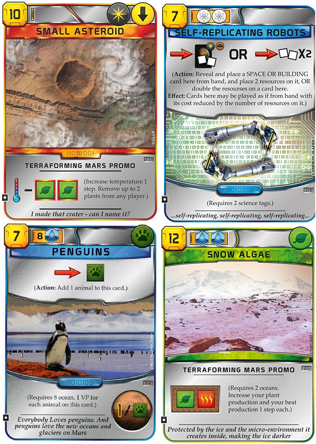 Terraforming Mars: 4 Pack Promotional Cards